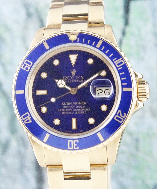 (image for) ROLEX 18K Y/G OYSTER PERPETUAL DATE / PURPLE SUBMARINER / 16808